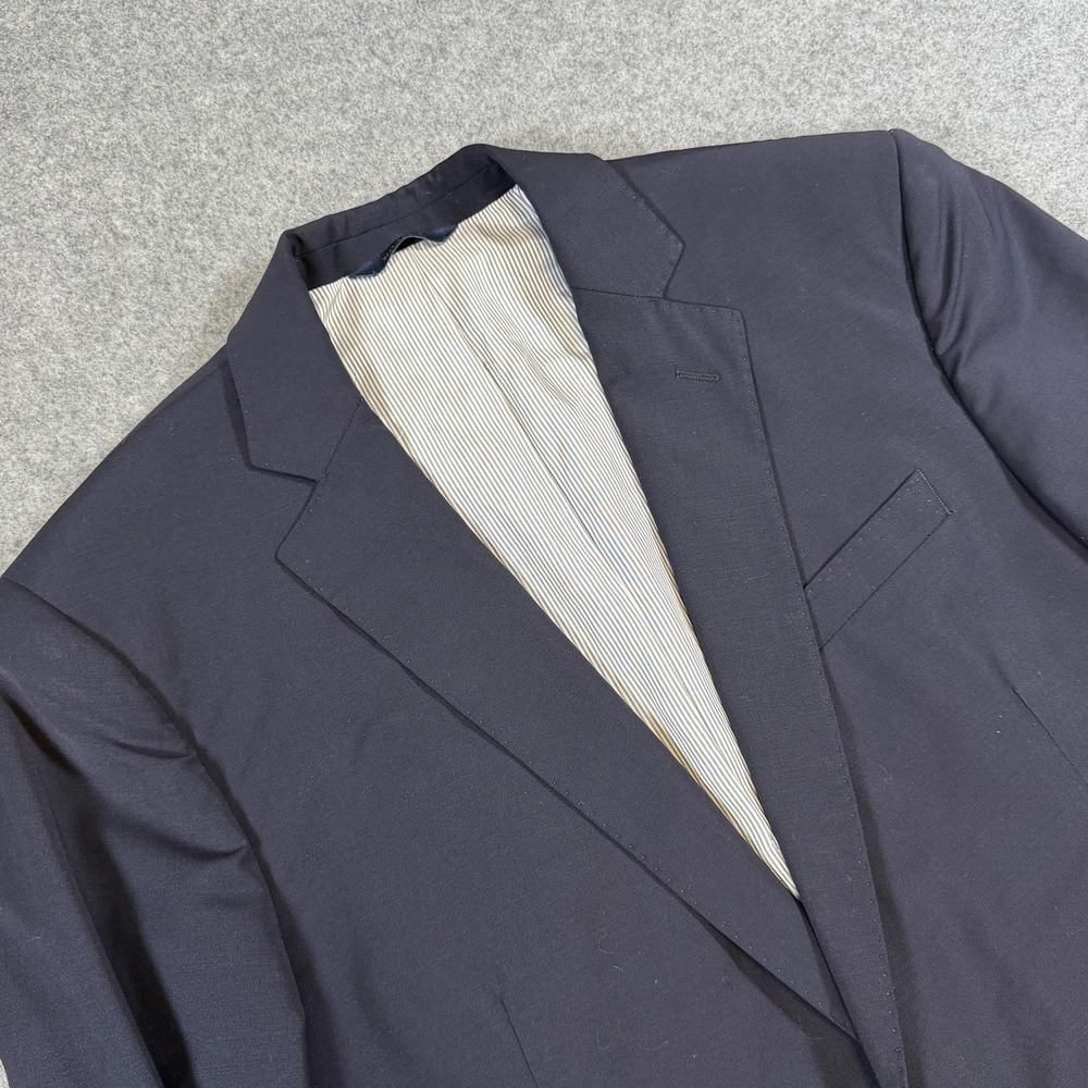 Brooks Brothers Suit Jacket Mens 42R Navy Wool Blend Stretch Explorer Regent Fit